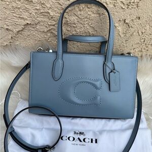 Coach Nina small w/ dust bag in cornflower blue crossbody